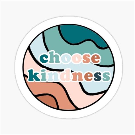 Choose Kindness Sticker Pink And Blue Sticker For Sale By Katelyn