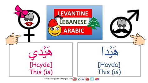 Demonstratives Learn Levantine Lebanese Arabic With Angela Youtube