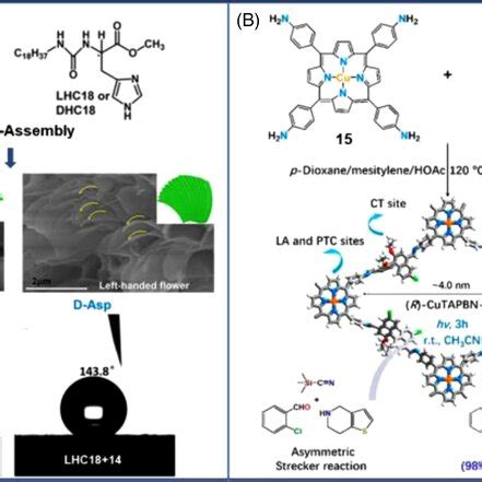 A Illustration Of Chiral Microflowers Selfassembled From Porphyrin