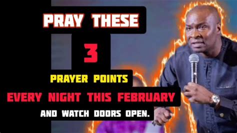 3 PRAYER POINTS FOR OPEN DOORS APOSTLE JOSHUA SELMAN YouTube