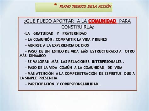 La Vida Comunitaria Fundamento Deficiencias Y Desafios Funtamentacin