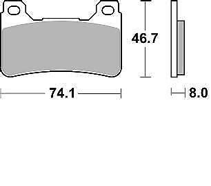 Braking CM55 Brake Pads For Honda CBR600RR CBR1000RR CB1000R VFR800F