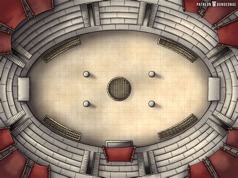 I Made A Battlemap Of A Coliseum What Do You Think [oc] Dnd Fantasy Town Fantasy Map Dnd