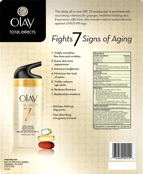 Amazon Olay Total Effects Moisturizer Plus Mature Therapy 1 7