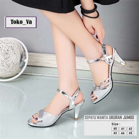 Promo Wolfs No High Heels 7cm Ukuran Jumbo Besar Sepatu Sandal