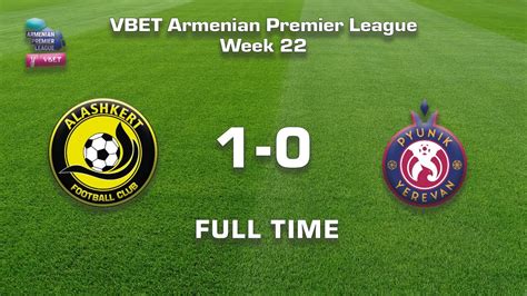 Alashkert Pyunik 1 0 Vbet Armenian Premier League 2020 21 Week 22