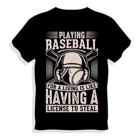 T Shirt With Baseball Design Masterbundles