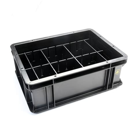 Wez Conductive Containers Flat Base Static Safe Environments