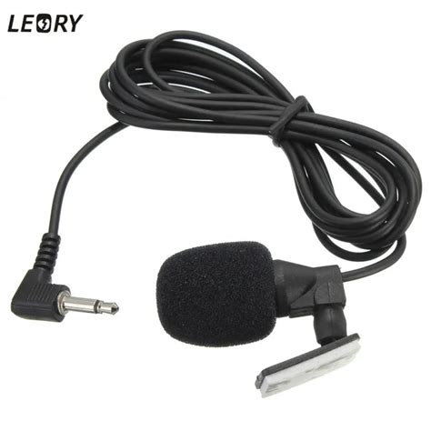 LEORY Hot Sale PVC Wired 3 5 Mm Stereo Jack Mini Car Microphone