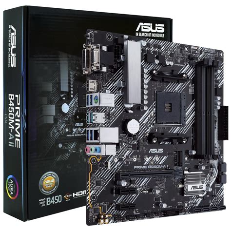 Placa Mae Asus Prime B450m A Iicsm Socket Lga Am4 Vga Ddr4