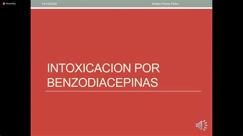 Intoxicaciones Por Benzodiacepinas Y Antidepresivos Youtube