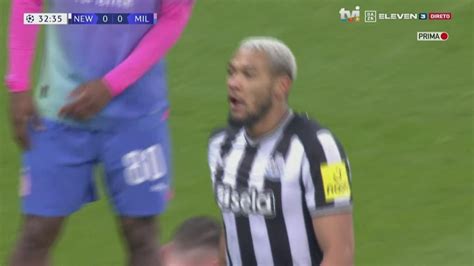 M Ssil De Joelinton Para O Do Newcastle Frente Ao Milan Liga Dos