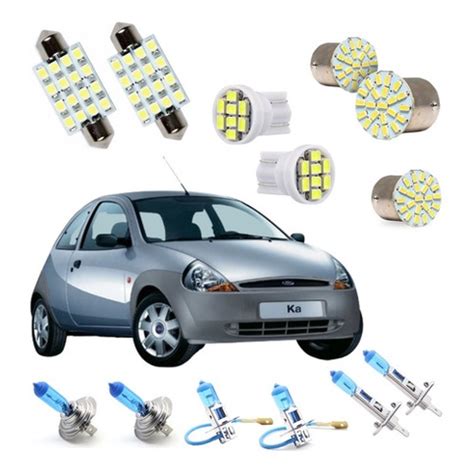 Kit Lâmpada Super Branca Ford Ka 97 98 99 00 A 07 Tipo Xenon Faz a Boa