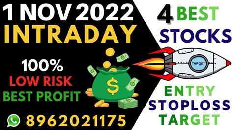 Best Intraday Stocks For Tomorrow Nov Intraday Trading Stocks To