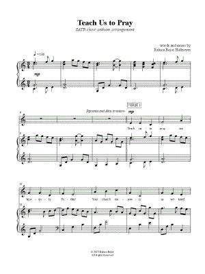 "Teach Us to Pray" Sheet Music - 4 Arrangements Available Instantly ...