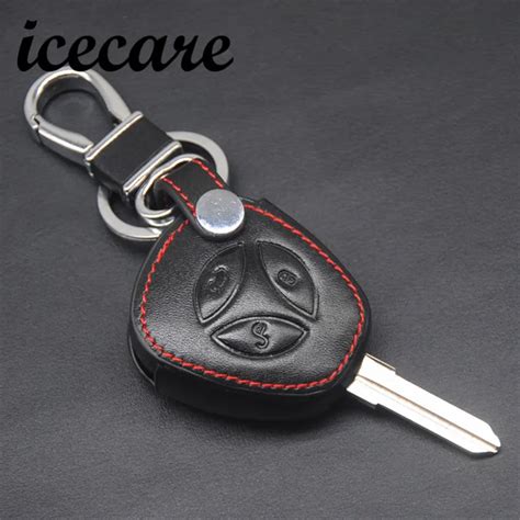 Icecare Car Keychain Leather Car Key Cover For Lada Priora Largus