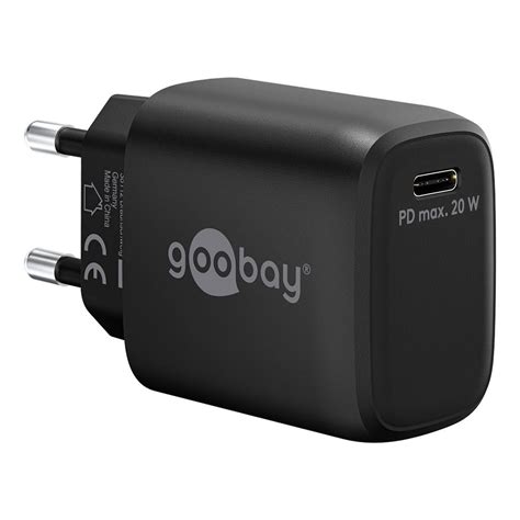 Goobay Fast Charger PD 20W USB C Oplader USB C Sort 99 DKK