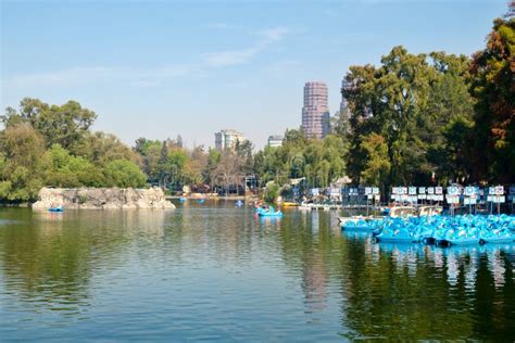 Lake at Chapultepec Park in Mexico City Stock Image - Image of capital ...