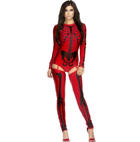 Gothic Bones Skeleton Sexy Suit And Tights Halloween Rebelsmarket