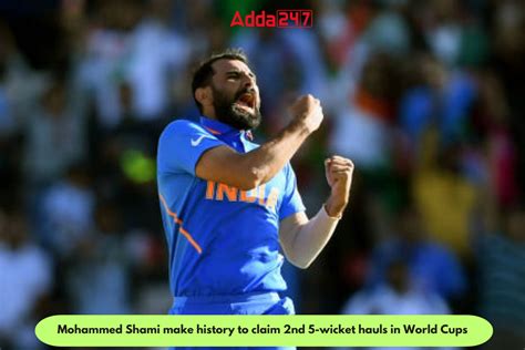 Mohammed Shami Make History To Claim 2nd 5 Wicket Haul In World Cups