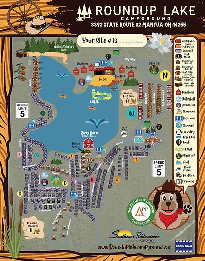 Roundup Lake Campground Camp Map And Directions