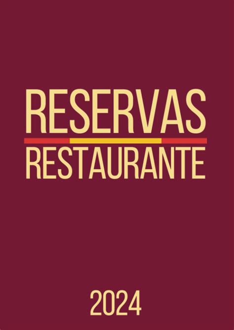 Libro De Reservas Restaurante Agenda De Reservas Para Restaurante