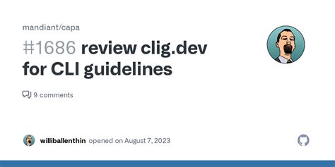 Review Clig Dev For CLI Guidelines Issue 1686 Mandiant Capa GitHub