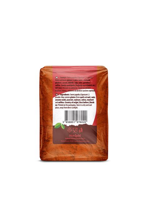 Nutrigold Sweet Paprika Powder 200g Of Aroma Healthy Food Factory