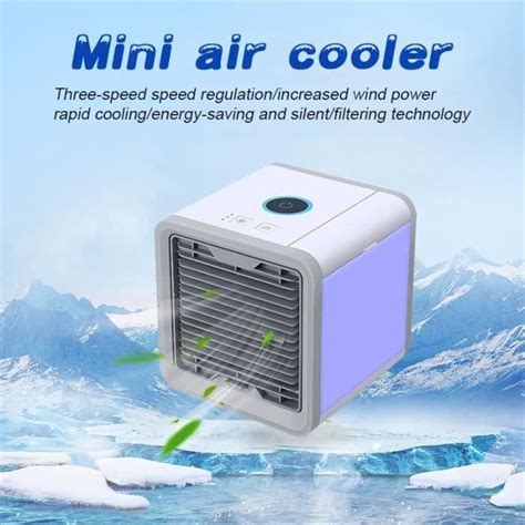 Haoyun Climatiseur portable refroidisseur d air avec lumière LED Mini