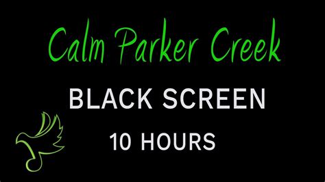 Relax By A Calm Parker Creek 10 Hour Black Screen Deep Sleep