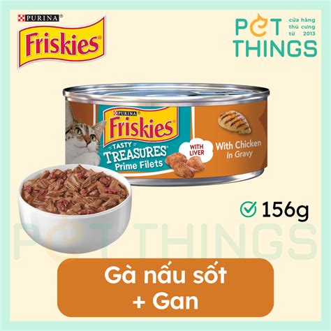 Pate Mèo Friskies Tasty Treasures Prime Filets With Chicken Tuna In