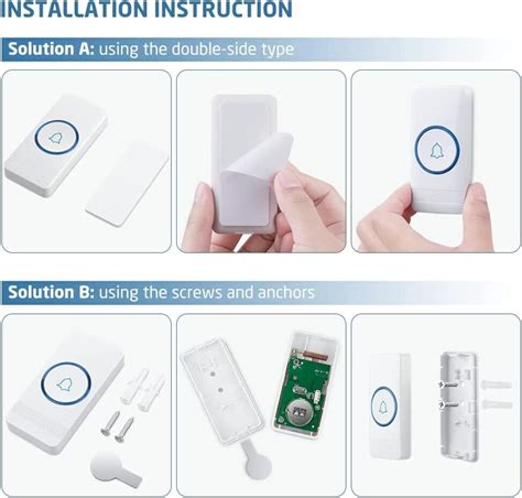 Wireless Doorbell Avantek D W Waterproof Door Chime Kit Operating At