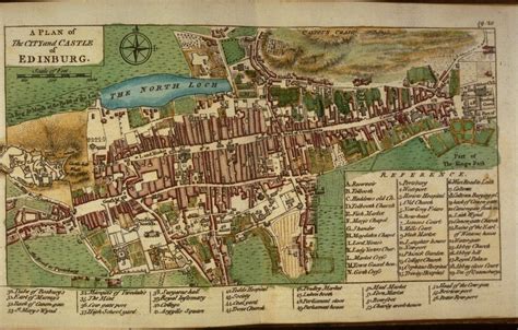 Plan Of Edinburgh In 1764 The Largest City In Scotland In The Early