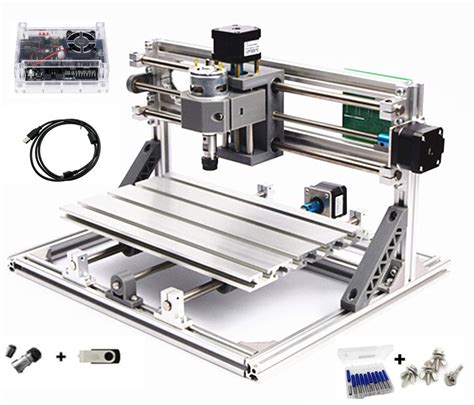 Axis Desktop Diy Mini Cnc Router Kit Grbl Control Plastic