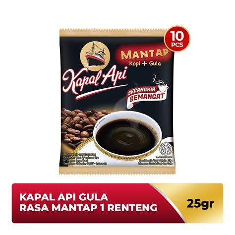 Jual Kapal Api Gula Rasa Mantap Renteng X Gr Indonesia Shopee