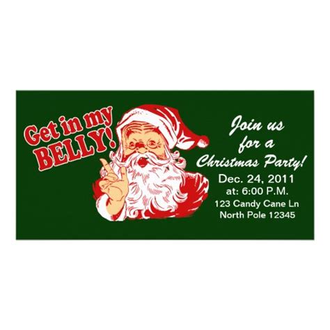 Funny Christmas Party Invitations Photo Greeting Card Zazzle