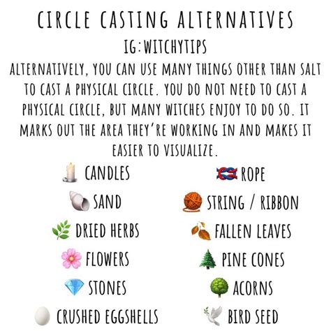 Tips For Witches Everywhere On Instagram Circle Casting Alternatives