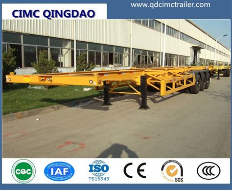 Cimc Axle Ft Container Skeleton Skeletal Truck Tractor Semi