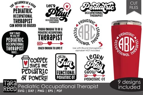 Pediatric Occupational Therapist Svg Cut Files