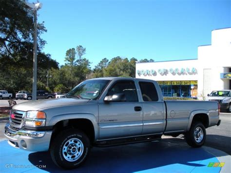 2003 Pewter Metallic Gmc Sierra 2500hd Sle Extended Cab 4x4 26068161 Car Color