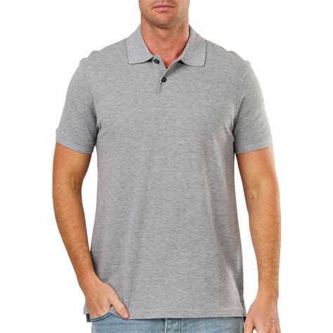 Brilliant Basics Men's Polo Shirt - Grey | BIG W