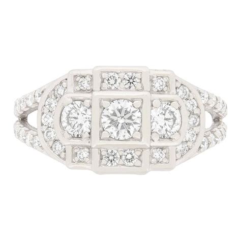 Vintage Diamond Cluster Ring Circa S For Sale At Stdibs