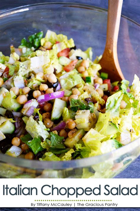 Italian Chopped Salad Recipe The Gracious Pantry