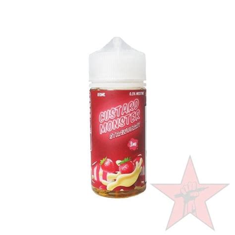 Custard Monster Strawberry Flavor E Liquid Vape Juices