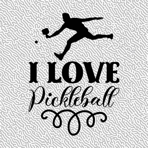 I Love Pickleball 23106283 Vector Art At Vecteezy