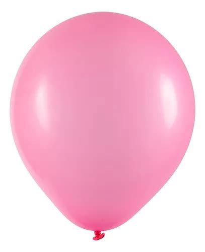 Balão Redondo Profissional Liso Cores 8 Buffet 50 Un Cor Rosa