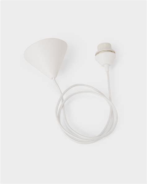 ceiling lamp cord set white braided cord  von home