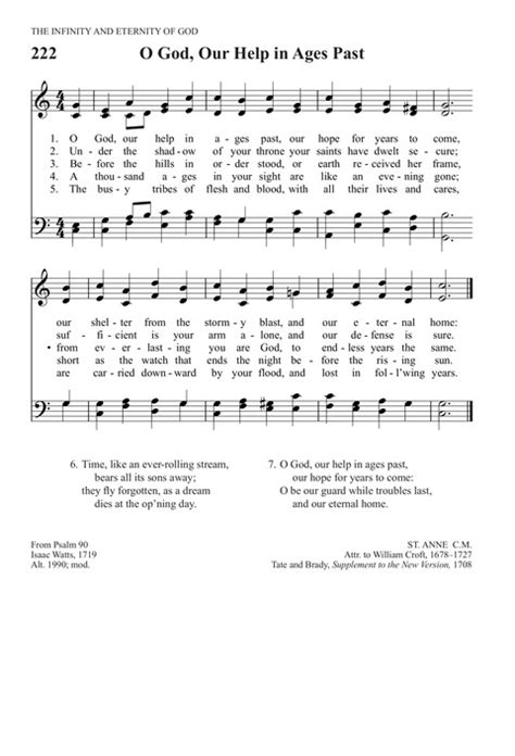 O God Our Help In Ages Past Hymnary Org