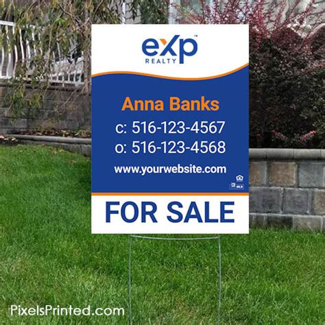 EXP Realty Yard Sign 18 X 24 EXP Realty Lawn Etsy