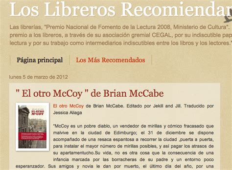 El Otro Mccoy Recomendado En Los Libreros Recomiendan Jekyll Jill